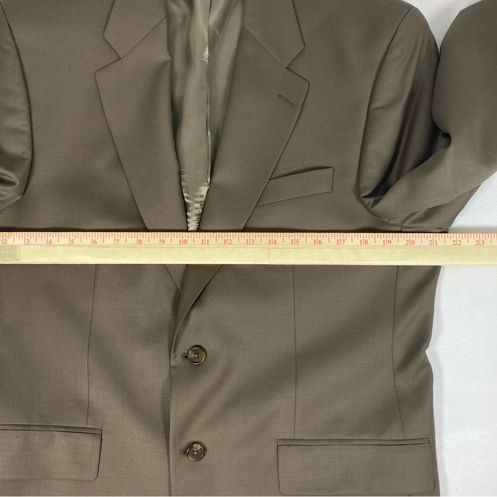 Chaps by Ralph Lauren Blazer Jacket Sz 40 R Wool / Cashmere Beige Made Canada - Picture 7 of 13